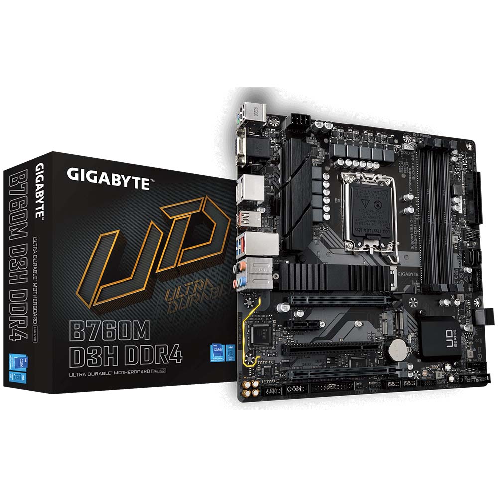 Gigabyte Motherboard B760M D3H DDR4 For LGA 1700 intel 