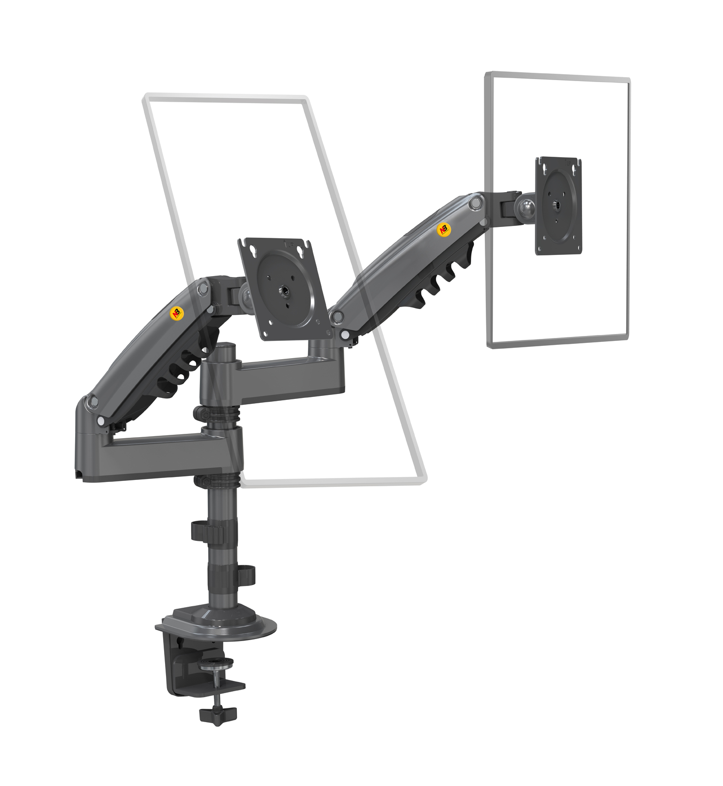 NEW SERIES NB H180 DUAL SCREEN DESKTOP MONITOR ARM 17